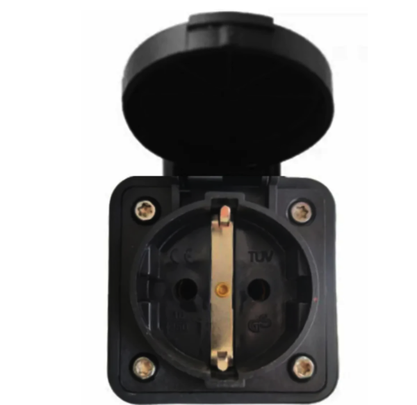 Mode 3 til 16A Schuko adapter med knapper - Bilde 2